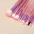 Korean Fashion Ten Fishtail Makeup Brushes Colorful Crystal Quicksand Beauty Tools Face Repair Soft Eye Shadow Brush