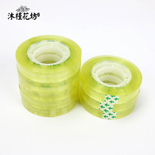 transparent adhesive sealing adhesive office stationery supplies floral small tape flower packaging bouquet diy material package wholesale