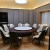 Club Light Luxury Electric Dining Table Private Villa Solid Wood Electric Table Marble Electric Turntable round Table