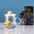 Basketball Football Glass Cartoon Breakfast Cup Children's Creative Milk Coffee Cup with Cover Spoon Transparent Mug