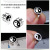 Non-Allergic Titanium Steel Taiji Magnet Ear Studs Fashion Dumbbell Stainless Steel Earrings Men's and Women's Fashion Korean Jewelry