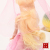 Pink Mesh Wedding Dress Barbie Doll Girl's Birthday Gift Suit Cartoon Children Play House Doll