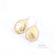 Hollow Water Drops Leaf-Shaped Earrings All-Matching Graceful Korean Stud Earrings Female Fashion round Face Online Influencer Eardrops Personalized Earrings