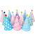 Cross-Border 12 String Color Party Hat Pompon Paper Hat Baby Birthday Full-Year Layout Birthday Hat Wholesale