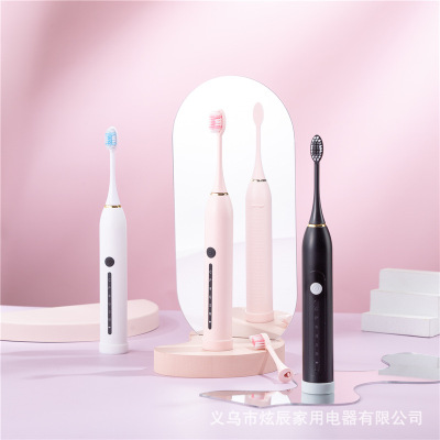 Sonic Type Waterproof Push-Button Massage Adult Mini Automatic Electronic Adult Couple Smart Electric Toothbrush