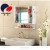 Bathroom Mirror Cabinet Bathroom Wall-Mounted Storage Bathroom Cosmetic Mirror Punch-Free Waterproof Small Apartment