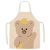 Fashion Cartoon Korean Cute Linen Sleeveless Apron Apron Kitchen Cooking Fabric Adult Home Cute Overclothes