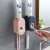 Large Automatic Toothpaste Dispenser Suction Cup Toothbrush Rack Punch-Free Toothpaste Squeezer Automatic Toothbrush Holder