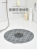 Round Silicon Floor Mat Multifunctional Silicone Bathroom Mats Bath Non-Slip Foot Mat Bath Massage Foot Mat