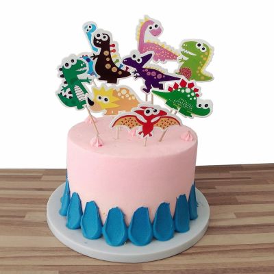 Cake Decoration New Cartoon Dinosaur Little Cake Flag Children's Birthday Cake Decoration Cake Flag