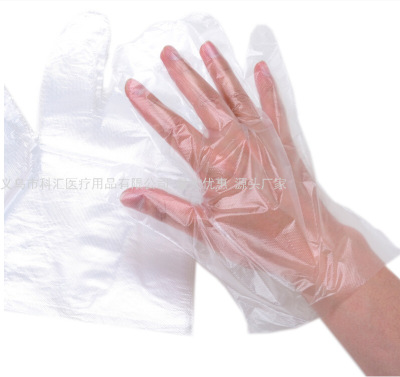 Disposable PE Gloves Transparent Gloves Food Grade