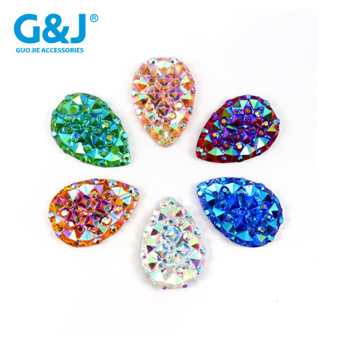 new resin diamond pineapple surface diamond broken surface effect mobile phone nail diy flat bottom sticking diamond jewelry accessories punching