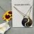 Elegant High-Grade Online Influencer Necklace Pendant Stainless Steel Small New Trendy 2021 Couple Fashion Chain Set
