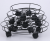 Mobile Hard Disk Auxiliary Moving Wheels Iron Flowerpot with Fence Tray Base round Roller Chassis Pot Universal Wheel