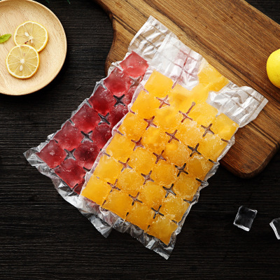 No Water Injection Self-Priming Ice Pack Ice-Cream Mould Disposable Plastic Ice Cube Tray Bags Food Preservation Refrigerated Self-Priming Ice Pack