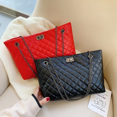 Big Bag for Women 2020 New European and American Ladies Shoulder Bag Rhombus Chain Messenger Bag Large Capacity Handbag Women's Bag