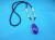 'European and American Retro Style Luxury Sapphire Water Drop Necklace Long Sweater Chain