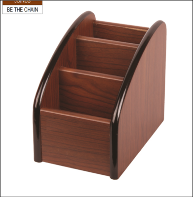 XL-5006 10.2X15.5X12.5CM WOOD DESK ORGANIZER AF-3639-7