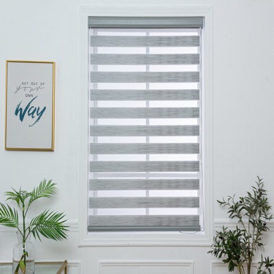 Factory Curtain Soft Gauze Shutter Double-Layer Shading Curtain Louver Curtain Bathroom Simple Installation Kitchen Study