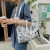 Summer Large Capacity Graffiti Canvas Bag Women's 2021 New Trendy Korean Simple Cute Hand-Held Tote Shoulder Bag