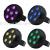 LED Mini 6 PCs Small Pumpkin Plastic Par Light Gradient Jump Change Self-Walking Voice Control Three-in-One Stage Lights