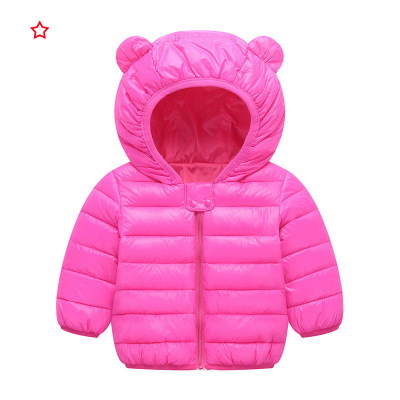 Children's down and Wadded Jacket Little Children's Clothing Lightweight Cotton-Padded Coat for Boys and Girls Baby Autumn and Winter Warm Coat Infant Cotton-Padded Jacket