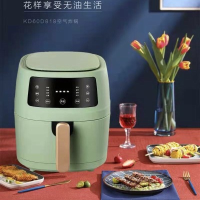 110V American Standard English Version Air Fryer Oil-Free Household Automatic Touch Screen Chinese and English Fryer Chips Machine Spot