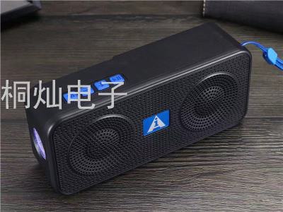 New Mini Wireless Bluetooth 5.0 Audio with FM Radio Card U Disk Solar Flashlight Portable Speaker