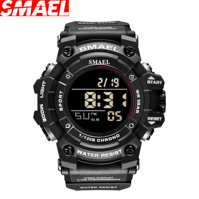 Smael Waterproof Electronic Watch Cross-Border E-Commerce Luminous Digital Large Dial Electronic Watch Sports