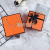 Holiday Birthday Gift Box Orange Butterfly Companion Hand Gift Box Silk Scarf Wallet Pajamas Packaging Box Customization