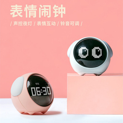 LED Electronic Alarm Clock Smart Luminous Alarm Clock Student Bedside Snooze Creative Digital Little Alarm Clock