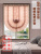 European-Style Fan-Shaped Roman Curtains Shading Lifting and Foldable Louver Curtain Living Room Bedroom Bay Window Dining Room Lifting Punch-Free