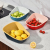 Factory Kitchen Double-Layer Vegetable Plastic Contrast Color Drain Basket Large Thickened Multi-Functional Solid Color Fruit Basket