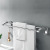 Bathroom Stainless Steel Towel Rack Bathroom Hardware Pendant Six-Piece Set Bath Towel Rack