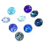 Dongzhou Crystal DIY Accessories roundGraptopetalumParaguayenseSilverPlatedPointedBottomGlass Drill Manicures Decoration