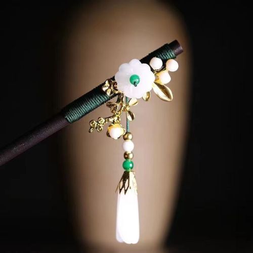 ebony tassel hairpin ancient style hairpin female hair accessories updo hanfu headdress ancient costume hairpin hair accessories