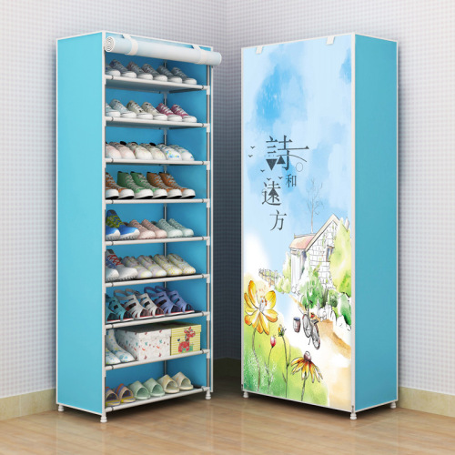 simple cloth shoe cabinet