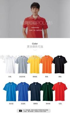 Gildan Jie Dan 6800 Adult Pure Color Cotton Double Pique Polo Shirt Overalls Lapel Short Sleeve Advertising Shirt Custom