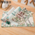 2021 Christmas Decorative Placemat Green Plant Printing Series Cotton and Linen Waterproof Rectangular Western-Style Placemat Restaurant Heat Proof Mat