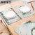 2021 Christmas Decorative Placemat Green Plant Printing Series Cotton and Linen Waterproof Rectangular Western-Style Placemat Restaurant Heat Proof Mat