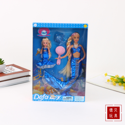 Girl's Long Hair Mermaid Doll Barbie Doll Toy Children's Day Gift Children's Birthday Gift