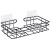 Iron Bathroom Rack Shower Gel Rack Bathroom Punch-Free Wash Hanging Basket Wall-Mounted Storage Rack