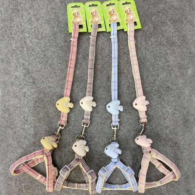 Factory Hot Sale Outdoor Dog Hand Holding Rope Sweet Cute Pet Harness Stylish Adjustable Dog Leash Wholesale