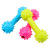 TPR Pet Toy Rubber Bite-Resistant Toys Dog Bone Prickly Barbell Toy Supplies Wholesale Supply