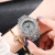 European and American Leisure Diamond Men's Watch Hip-Hop Hipster Fashion Large Dial Quartz Watch Starry Watch in Stock