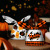 New Halloween Packing Bag Rabbit Ears Pumpkin Candy Bag Snack Bag Baking Biscuits Bag Gift Bag 50 PCs