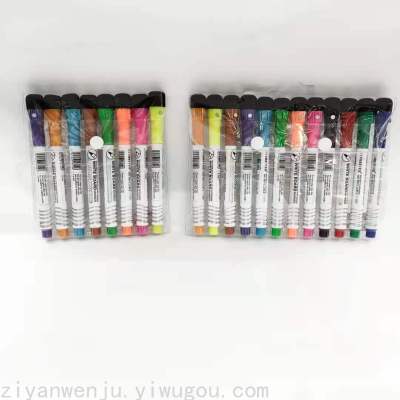 Adsorption Cartoon Erasable Whiteboard Marker with Magnet Easy to Write Easy to Wipe with Cotton Wipe Whiteboard Marker