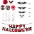 Cross-Border Halloween Bloody Letters Hanging Flag Crow Spiral Set Night Bat Banner Package Wholesale Customization