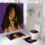 Amazon Cross-Border Hot Selling 3D Digital Printing African Woman Series Waterproof Bathroom Shower Curtain Four-Piece Set Can Be Customized