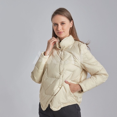 Stand Collar Lightweight down Coat